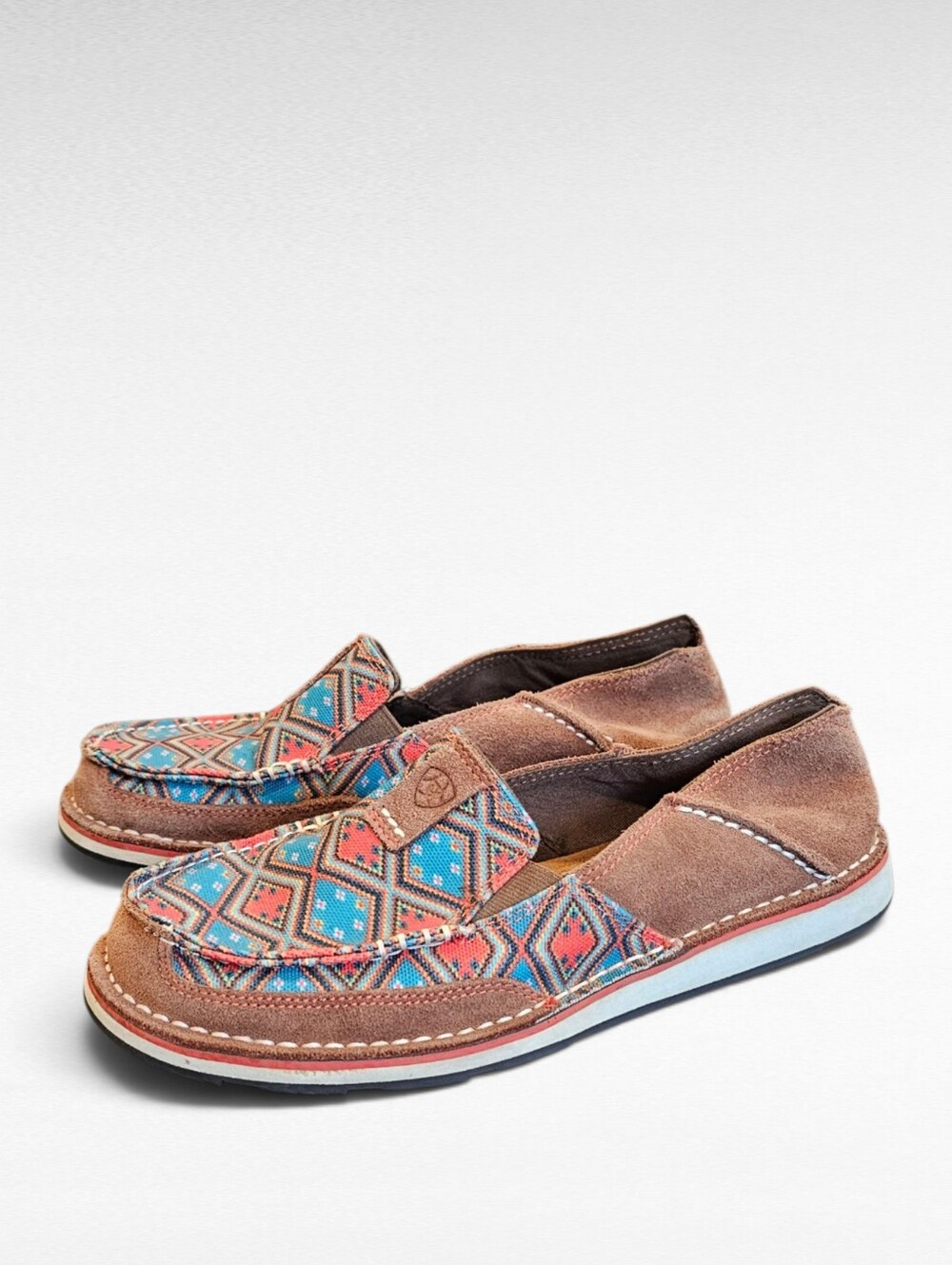 Ariat Southwestern Print Slip On Cruiser Loafers Size 8.5B - Picture 1 of 15